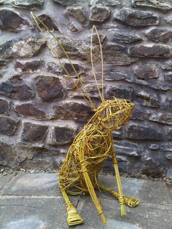Willow sculpture, hare